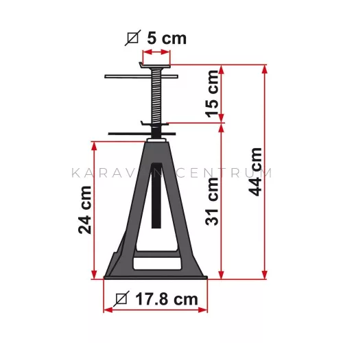 Fiamma Jacks Plastic támasztóbak szett, 2 db