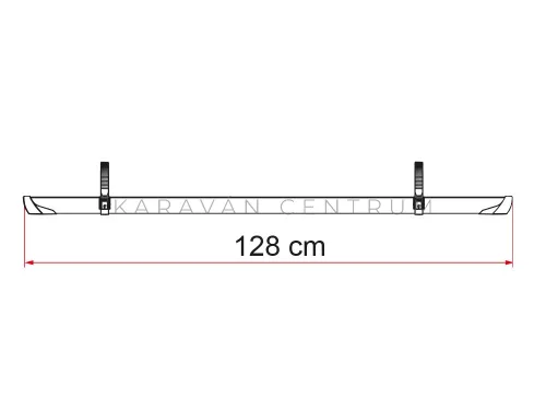Fiamma Rail Plus kerékpártartó sín, fekete
