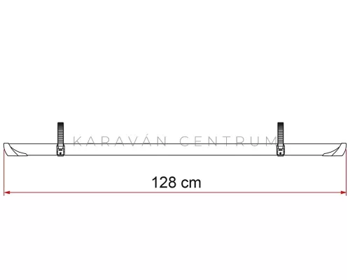 Fiamma Rail Quick Pro kerékpártartó sín, alu-fekete