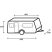 Caravan Cover 12M Design lakókocsi téli-nyári védőponyva, 650 cm