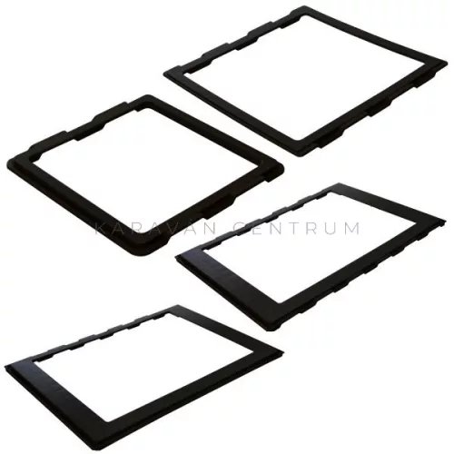 MPK Ducato beépítőkeret 700 x 500 mm hátsó, fekete