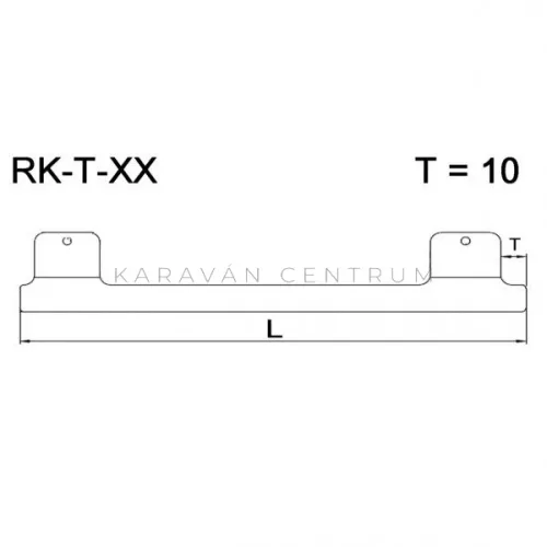 WOMO RK T-82 ablakrögzítő profil
