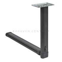 FAWO középen felhajtható asztalláb 675 mm, fekete