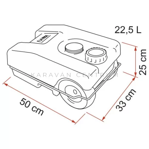 Fiamma Roll-Tank 23 W szennyvíztaxi
