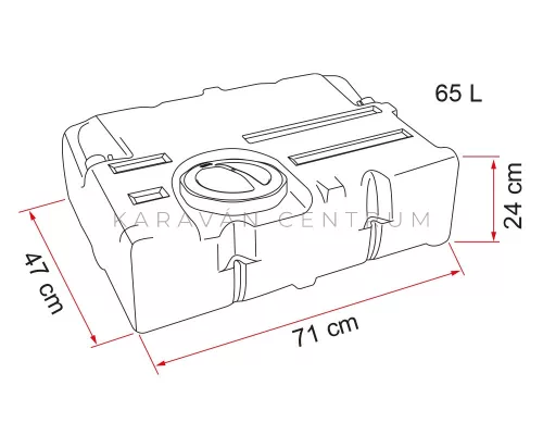 Fiamma 70 víztartály