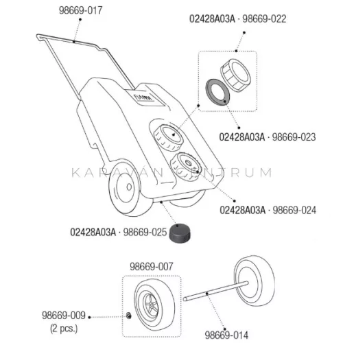 Fiamma Roll-Tank 23 F víztartály leeresztő zárókupak - 98669-025
