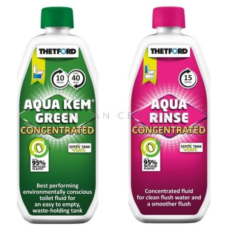Thetford Duo Pack - Aqua Kem Green + Aqua Rinse koncentrátum