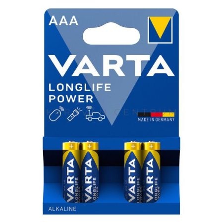 Varta Longlife Power AAA alkáli elem, 4 db