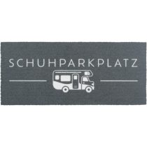   "Schuhparkplatz" lábtörlő 75 x 33 cm, alkóvos lakóautó