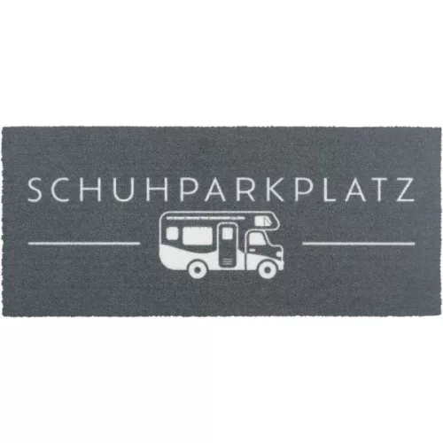 "Schuhparkplatz" lábtörlő 75 x 33 cm, alkóvos lakóautó
