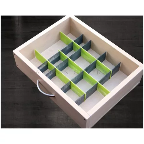 Purvario osztórendszer 330 x  60 mm, lime/sötétszürke