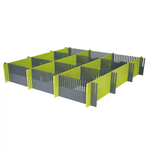 Purvario osztórendszer 330 x  60 mm, lime/sötétszürke