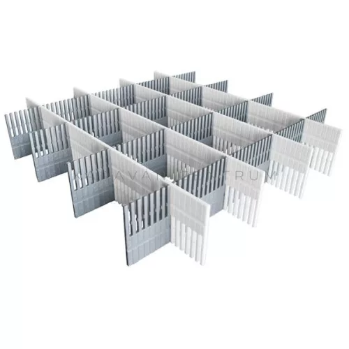 Purvario osztórendszer 330 x  60 mm, világosszürke/sötétszürke