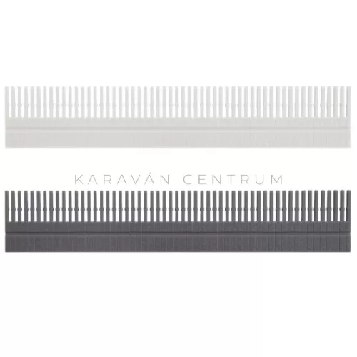 Purvario osztórendszer 330 x  60 mm, világosszürke/sötétszürke
