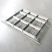 Purvario osztórendszer 330 x  30 mm, sötétszürke/világosszürke