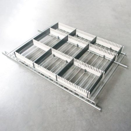 Purvario osztórendszer 330 x  30 mm, sötétszürke/világosszürke