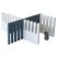 Purvario osztórendszer 330 x  30 mm, sötétszürke/világosszürke