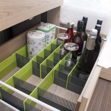 Purvario osztórendszer 330 x 100 mm, lime/sötétszürke