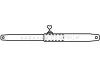 Feszítő- és ereszrúd acél ø 22 mm, 200 - 280 cm