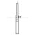 Támasztóláb stifttel acél ø 19 mm, 125 - 200 cm