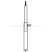 Támasztóláb stifttel acél ø 22 mm, 165 - 250 cm