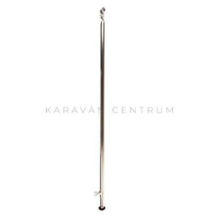 Támasztóláb talppal, csőbilinccsel acél ø 25 mm, 125 - 205 cm