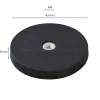 flexiMAGs mágnes ø 43 mm 4 db, fekete