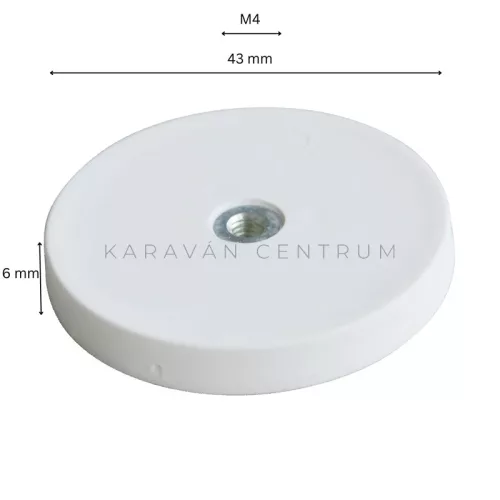 flexiMAGs mágnes ø 43 mm 4 db, fehér