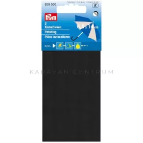 Prym öntapadó folt 14 x 6,5 cm fekete, 2 db