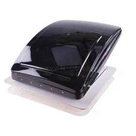 MaxxFan Deluxe ventilátoros tetőablak, füstszínű