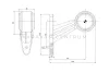 Fristom FT-009 C LED pozíciólámpa, piros/fehér