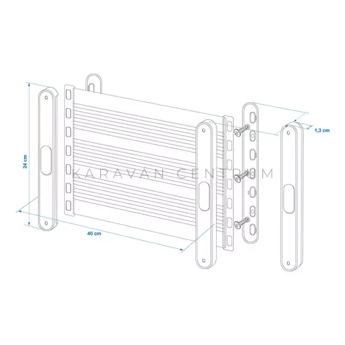 KC elasztikus tárolóháló, 40 x 25,5 cm