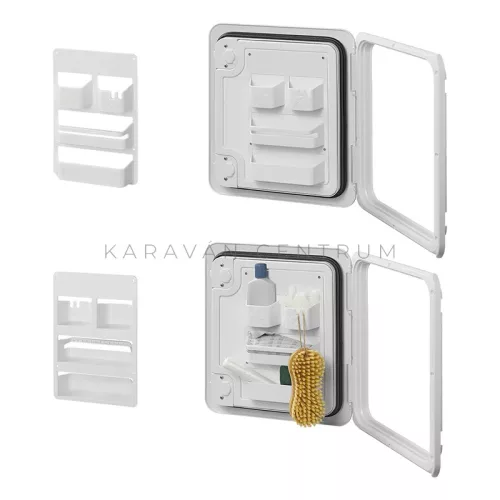 KC0094 szervizajtó falitartó, 18 x 28 x 4,8 cm