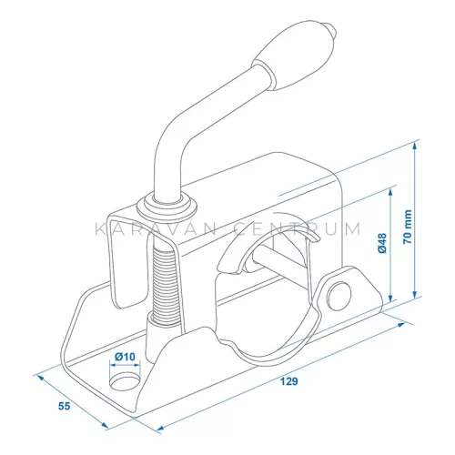 KC1501 orrkerék szett ø 200 x 50 mm, 150 kg