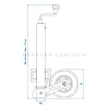 KC1505-400 automata orrkerék ø 200 x 60 mm, 400 kg