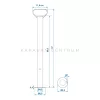 KC1515 utánfutó támasztó csőláb, ø 48 x 650 mm