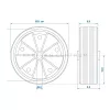 KC1549 tartalék kerék ø 215 x 70 mm