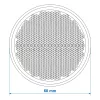 KC3760 fényvisszaverő prizma ø 60 mm, piros