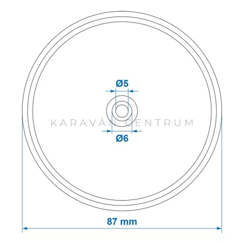 KC3765 fényvisszaverő prizma ø 80 mm, fehér