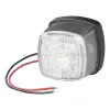 KC3991 LED első helyzetjelző lámpa prizmával 61 x 61 mm, fehér