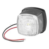   KC3991 LED első helyzetjelző lámpa prizmával 61 x 61 mm, fehér