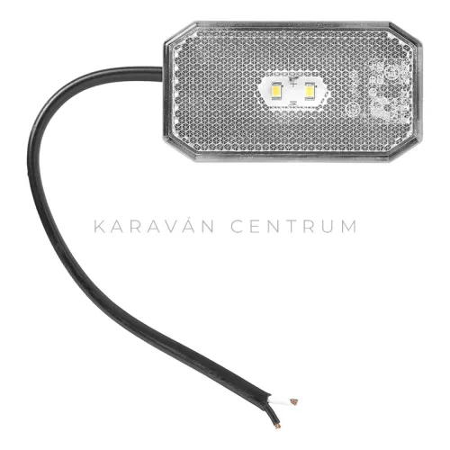 KC3994 LED első helyzetjelző lámpa prizmával 80 x 44 mm, fehér