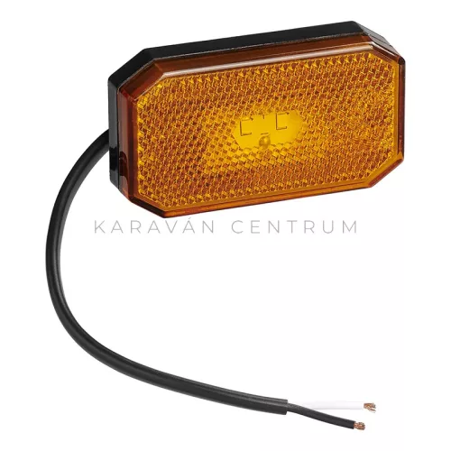 KC3996 LED oldaljelző lámpa prizmával 80 x 44 mm, narancs