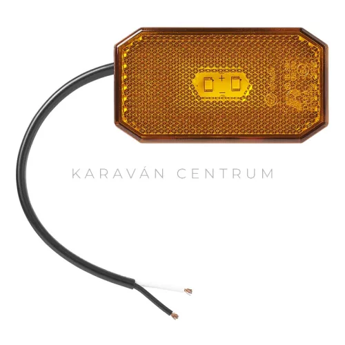 KC3996 LED oldaljelző lámpa prizmával 80 x 44 mm, narancs