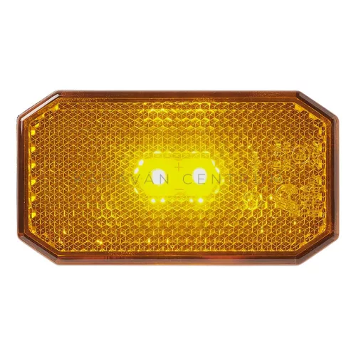 KC3996 LED oldaljelző lámpa prizmával 80 x 44 mm, narancs