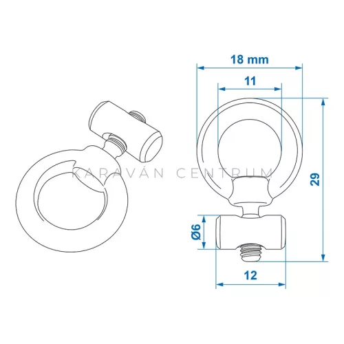 Kédersín stopper ø 7-9 mm, 2 db