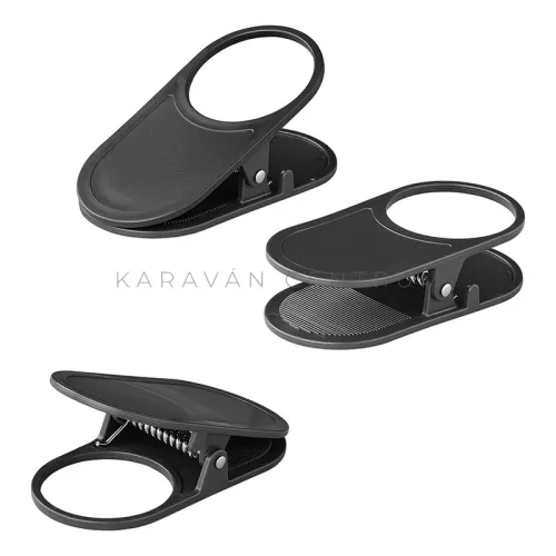 KC1478 pohártartó csipesz, fekete