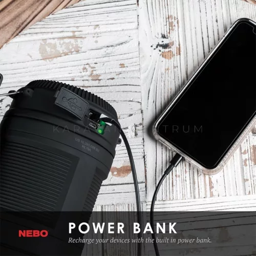 NEBO NE6908 Big Poppy RC lámpa