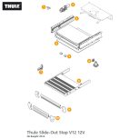 Thule Slide-Out Step V12 12V alkatrészek