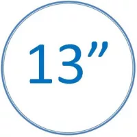 13"